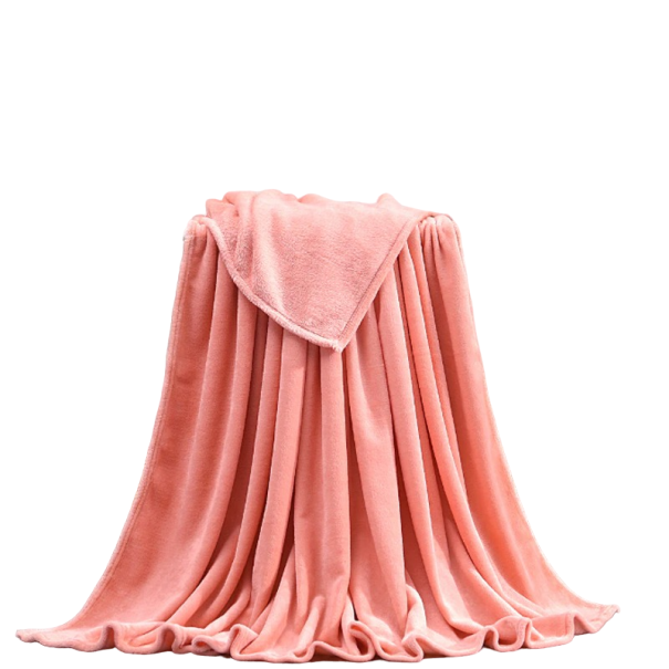 Varmt flanneltæppe 100 x 150 cm laks