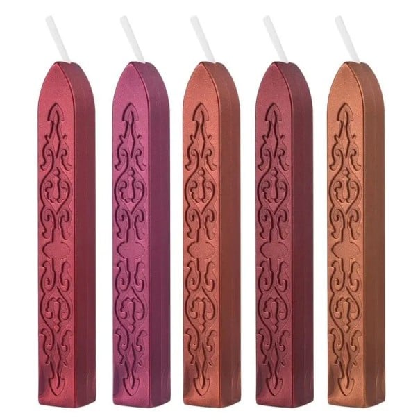Vasco de selagem com pavio 5 pcs Vasco de selagem colorido mistura de cores 11