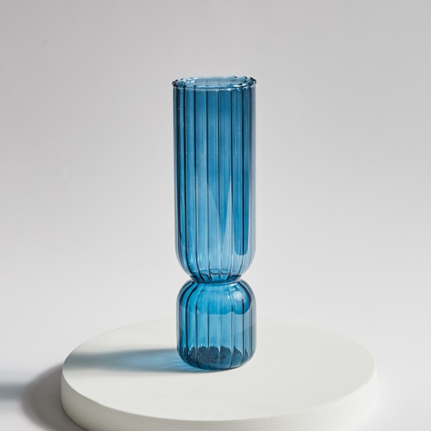 Vase 17 cm blå