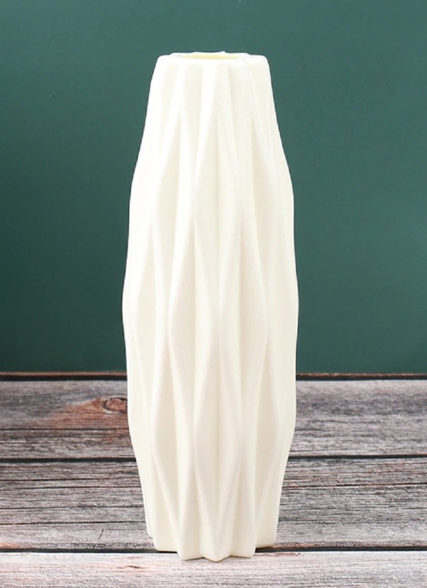 Vase 21 cm elfenbensfarvet