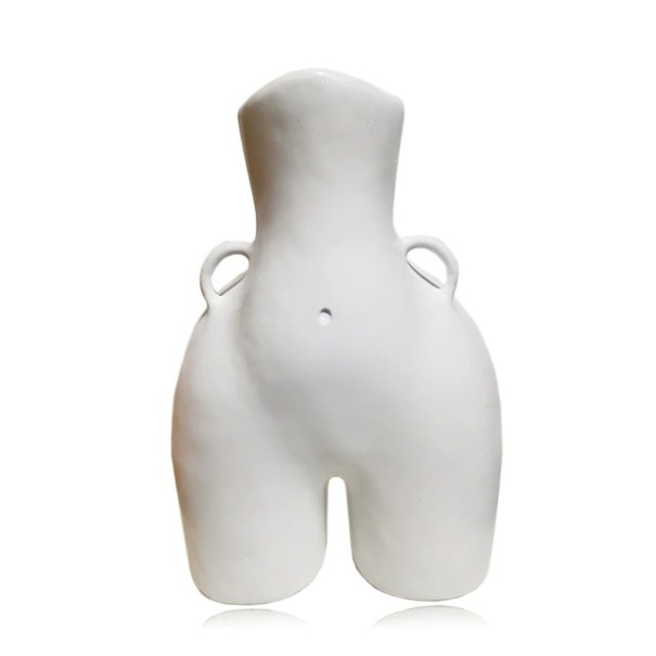 Vase 30 cm hvid