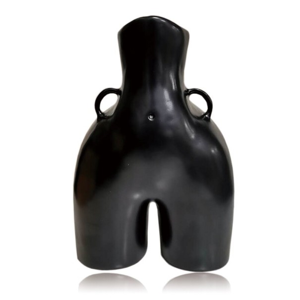 Vase 30 cm noir