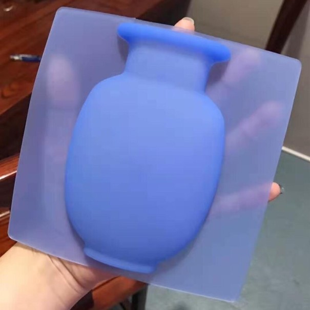 Vase autocollante pour mur bleu