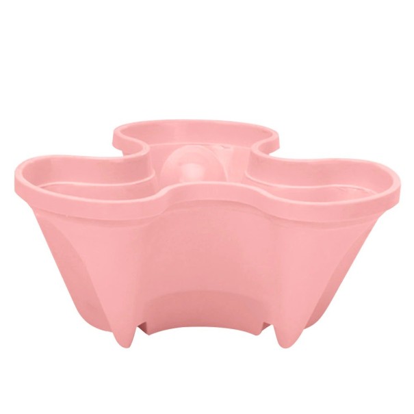 Vase vertical rose clair