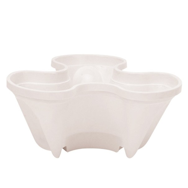 Vaso da fiori verticale bianco