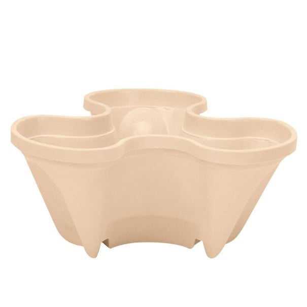 Vaso de flores vertical creme