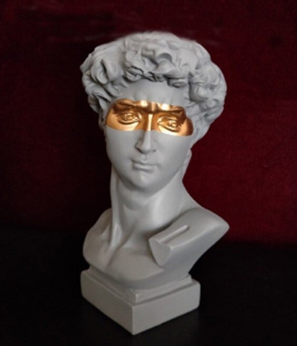 Vaso escultura cinzento