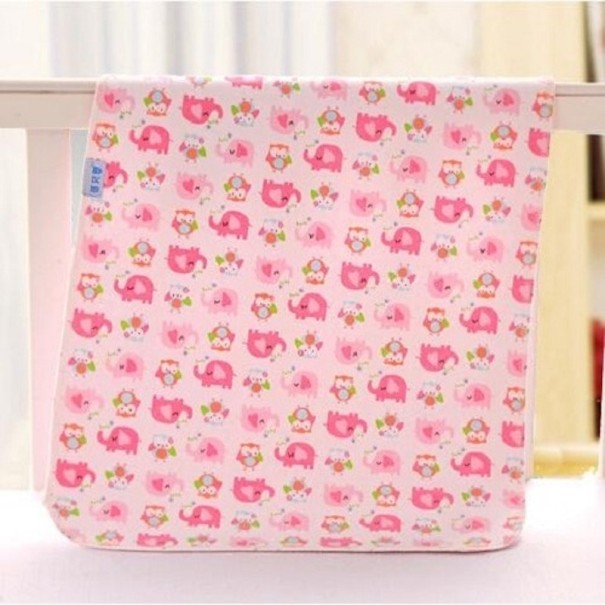 Vattentät babymatta rosa M