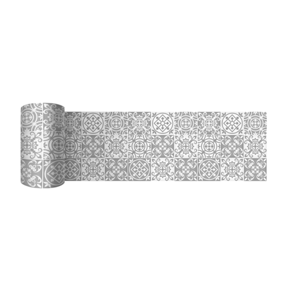 Vattentät självhäftande vägglist 10x200cm för väggskydd enkel applicering modern design för fuktiga utrymmen grå