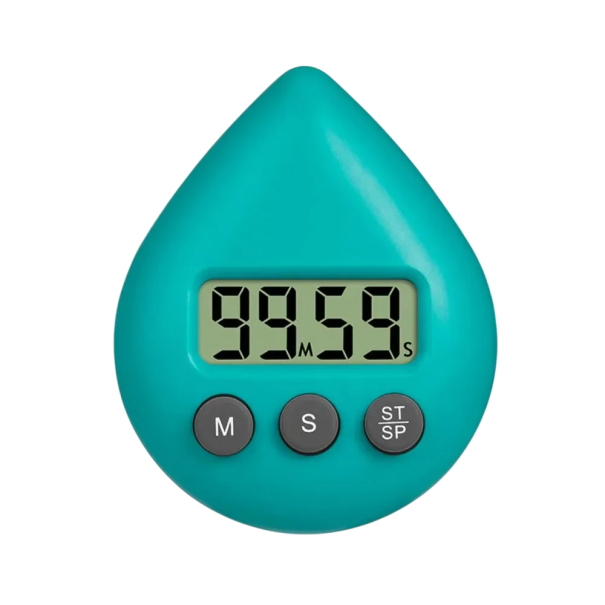 Vattentäta klockor med timer digital 8 x 6,5 cm Praktiska klockor med tidsinställning för hemmet grön