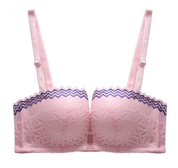 Vatteret bh med blonder J2772 rosa 80B