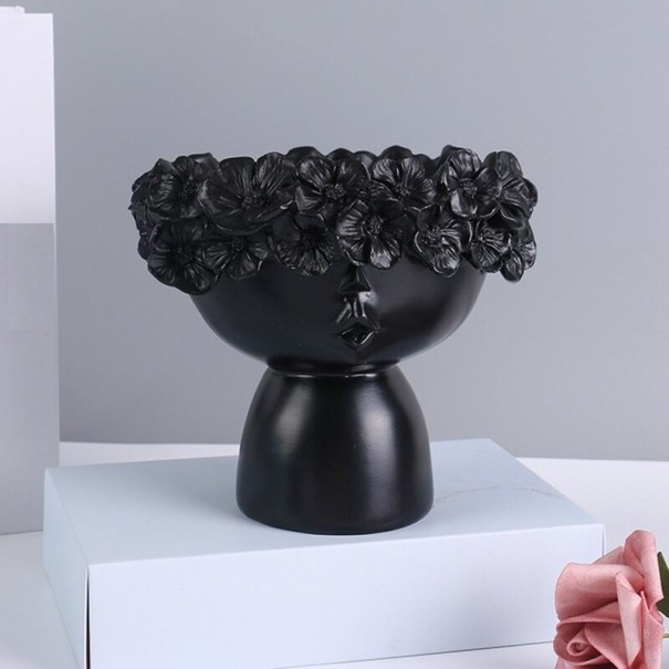 Váza T1803 černá 13 cm