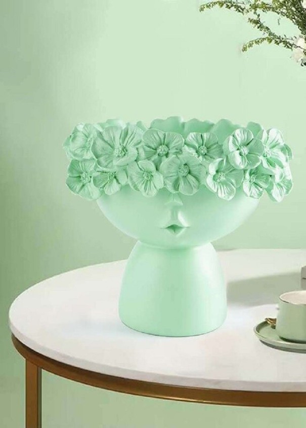 Vaza T1803 verde deschis 13 cm