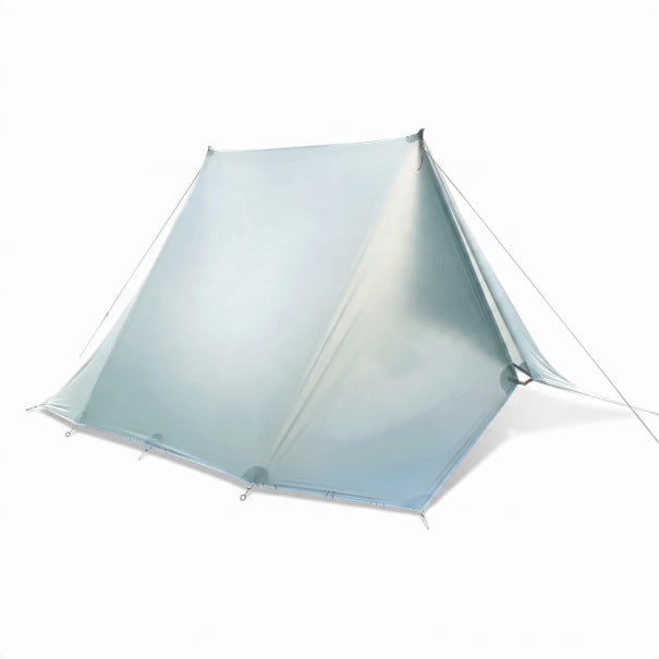 Vedenkestävä retkeilykangas tarp kiinnitysilmoilla 4 x 3 m 15D kangasta silikonilla ja PU-pinnoitteella Harmaa Retkeily- ja ulkoilma suoja 1