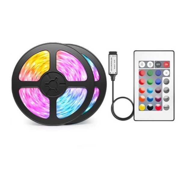 Vedenpitävä RGB LED-nauha Bluetoothilla 20 m