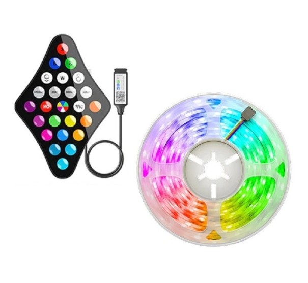 Vedenpitävä RGB LED-nauha WiFi:llä J277 20 m
