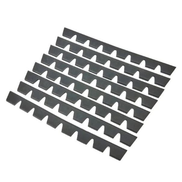 Védőelemek a lökhárítón szett 8 db karcolás ellen 35 x 2,8 cm műanyag fekete dekoratív csíkok az autó elejéhez 1