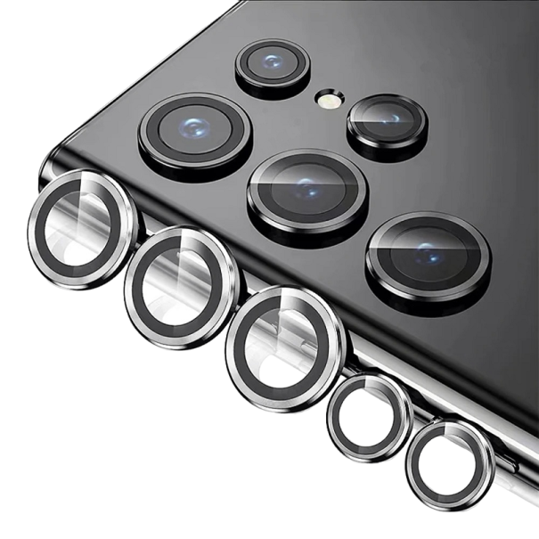 Védőüveg a Samsung Galaxy S23 Plus fényképezőgép lencséjéhez ezüst