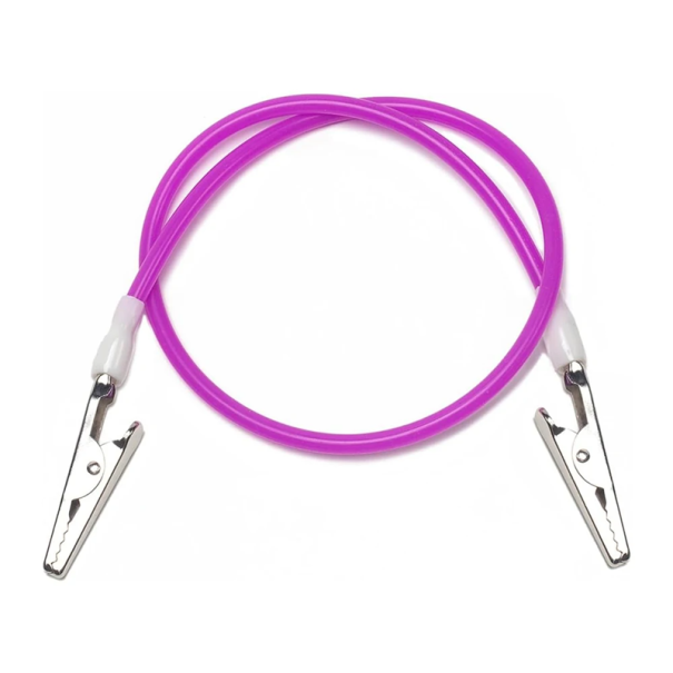 Veerkoord 40 cm met metalen clips voor het bevestigen van een tandartsnapper Duurzame elastische houders voor tandartspraktijken paars
