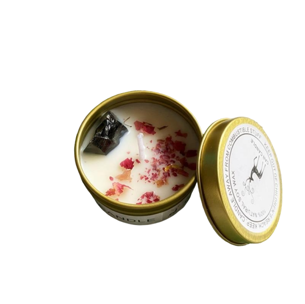Vela perfumada en tarro metálico 70 g negro
