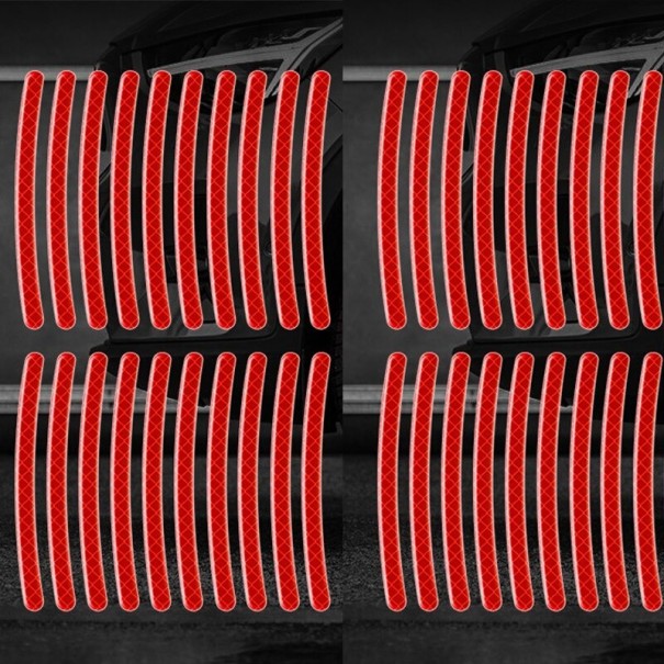 Velglint 9 x 0,7 cm 40 stuks rood