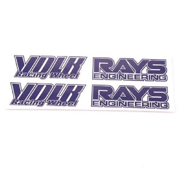 Velgstickers 4 stuks paars