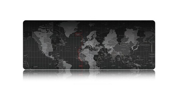 Velká herní podložka pod myš - Mapa světa 70 cm x 30 cm