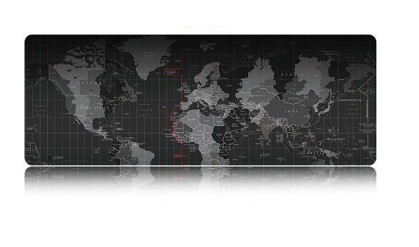 Velká herní podložka pod myš - Mapa světa 80 cm x 30 cm