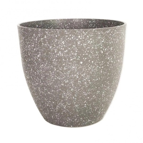 Veľkokapacitný bonsajový kvetináč 18 x 11 x 16,3 cm Plastový truhlík matná imitácia kameňa Dekoračný kvetináč pre interiér aj exteriér hnedá