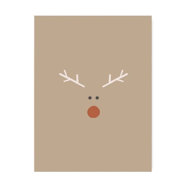 Velký plakát na zeď sobí motiv 40 x 50 cm tisk na plátno béžový měkký plakát minimalistická dekorace do interiéru bez rámu 1