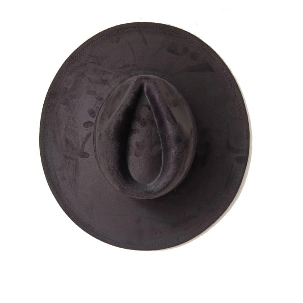 Velours cilindr 55–58 cm Brede rand 9,5 cm Elegante hoed van polyester en katoen Stijlvolle retro cilindr voor feestelijke kostuums zwart