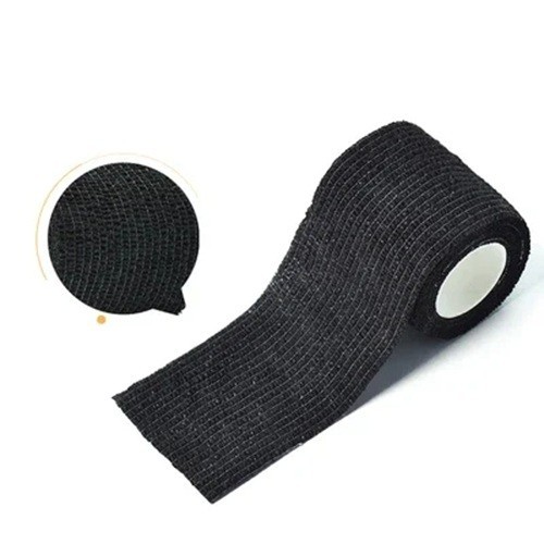 Venda elástica impermeable 7,5 cm x 4,5 m Venda autoadhesiva para lesiones deportivas en articulaciones Dedos Venda elástica Primeros auxilios negro