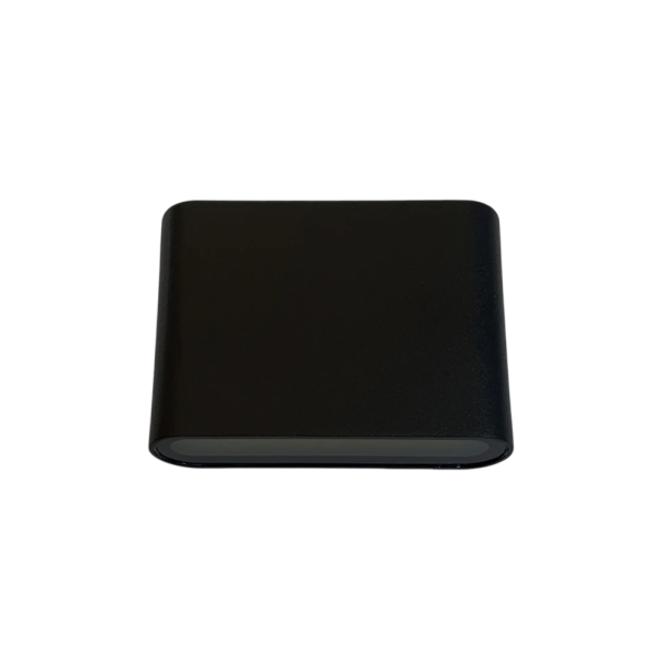 Venkovní Nástěnné LED Svítidlo Obousměrné Svícení Nahoru i Dolů 6 W 11,5 x 2,8 x 9 cm Voděodolné Teplé Bílé Světlo Do Exteriéru a Interiéru černá