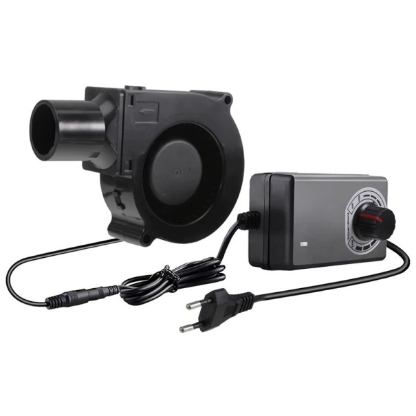 Ventilador eléctrico manual para avivar carbón para asar con regulación de velocidad 11,5 × 7,5 × 8,5 cm ventilador BBQ negro para asar, acampar y hacer picnics 1