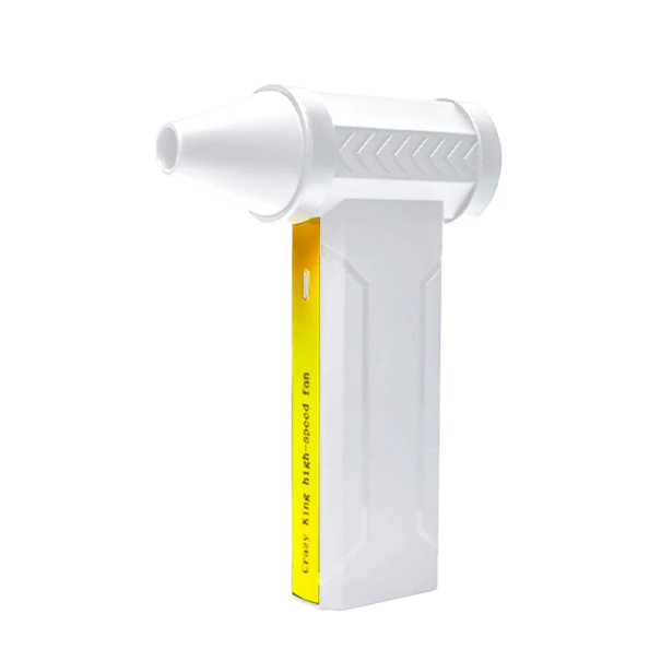Ventilador turbo elétrico potente 160 000 rpm USB recarregável 10 000 mAh Soprador industrial de pó Sopragem e aspiração 4 velocidades branco