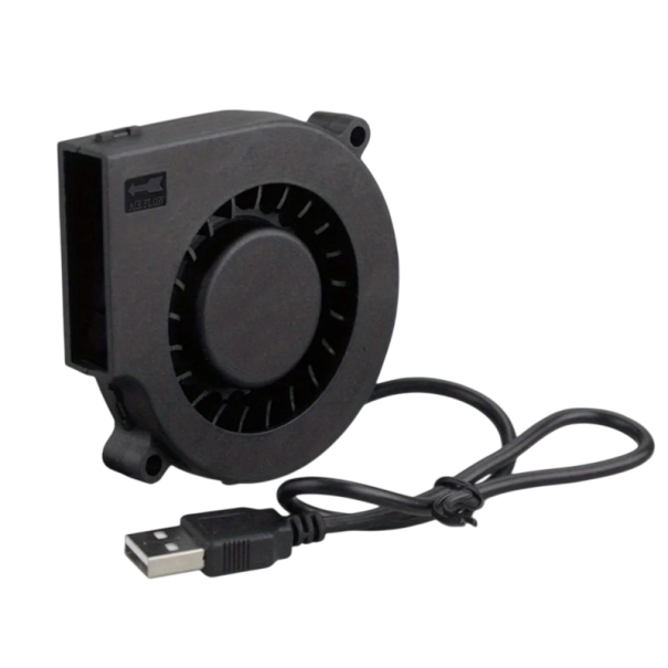 Ventilador turbo USB de 75 × 75 × 77 mm, enfriador de CC sin escobillas para impresora 3D, extrusor, CPU, inversor, fuente de alimentación, bomba 1