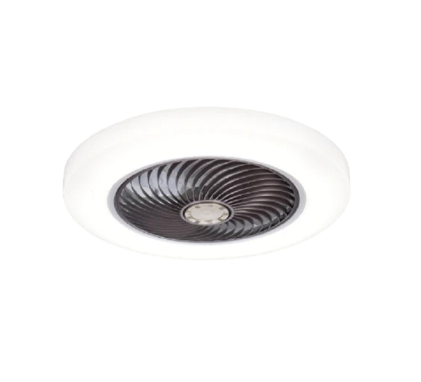 Ventilateur de plafond Ventilateur de plafond avec lumière LED et contrôle par application 220 V 52 x 20 cm marron