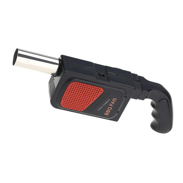 Ventilateur électrique manuel pour barbecue Souffleur portable à charbon de bois à piles Accessoire pour feu de camp Barbecue Pique-nique Camping 1