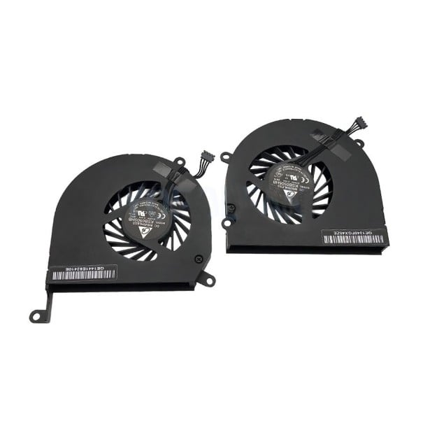Ventilatoare de schimb pentru MacBook Pro de 15 inci A1286 Set de 2 bucăți Răcire laptop Conector cu patru pini masculin Design din aluminiu 1