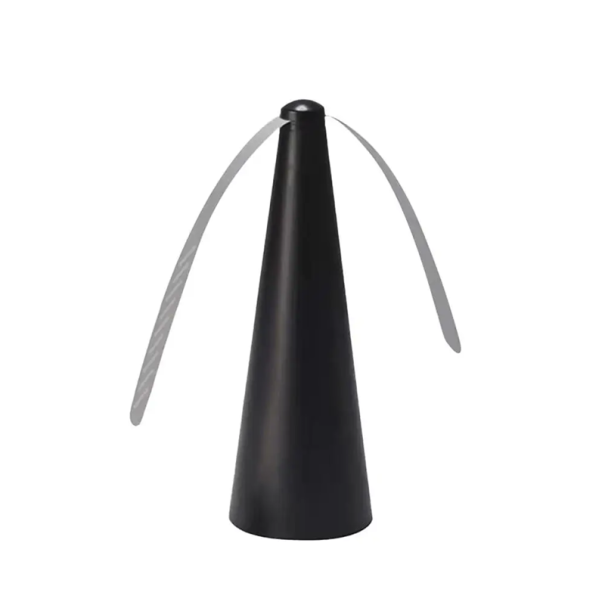 Ventilator de masă împotriva muștelor și țânțarilor 21,5 × 8,3 cm Repelent de insecte pentru bucătărie Fără substanțe chimice Funcționare silențioasă Design economic negru