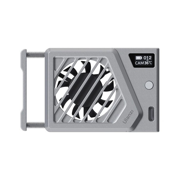 Ventilator Kühler 9,2 x 5,3 x 2,0 cm für Kamera Aluminiumlegierung Aktive Kühlung für Sony ZV-E1 R6 Mark II Fujifilm XT4 Nikon silbern