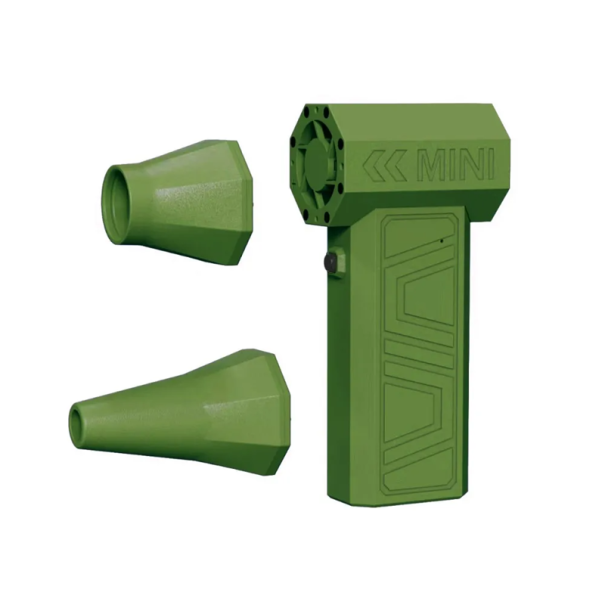 Ventilator turbo fără perii, 200.000 rpm, Aspirator portabil puternic, Vânt puternic, 52 m/s, Încărcare USB-C, 8,4 V, 100 W, Curățare praf verde