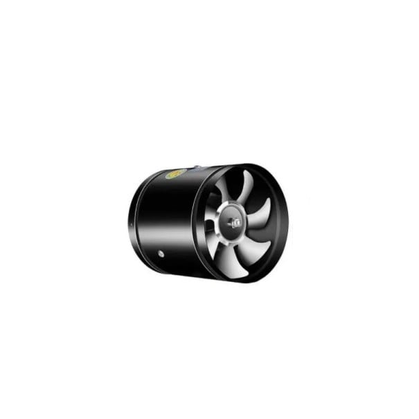 Ventilatore di aspirazione a tubo 150x150 mm Metallico 40 W 2800 giri/min 140 m³/h Nero ventilatore a tubo silenzioso Bagno WC Ventilatore d'aria 1