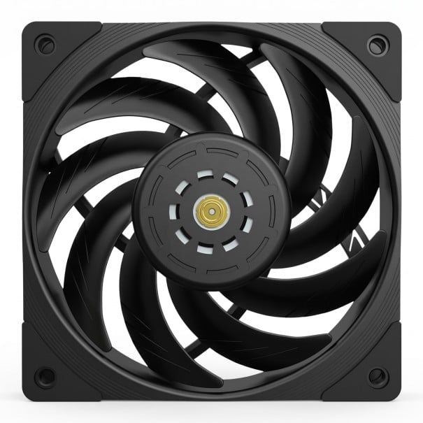 Ventilatore per PC 120 mm PWM 2150 giri/min Alta velocità con grande flusso d'aria Cuscinetto SFDB Per dissipatore CPU e computer da gioco nero