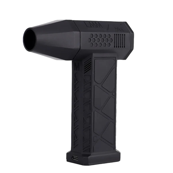 Ventilatore per polvere Aspirapolvere elettrico senza fili Pistola ad aria per la pulizia dell'auto 110.000 giri/min V332 nero