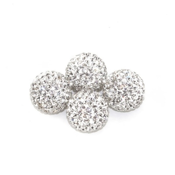 Ventillock med strass 4 st. lila