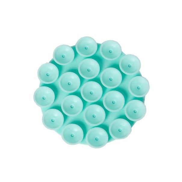 Ventosa de silicone dupla face 7 cm Suporte adesivo para telemóvel para carro Escritório e casa Suporte universal para telemóveis verde menta