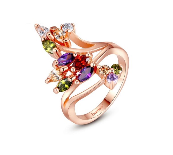Vergoldeter Luxusring für Damen 8