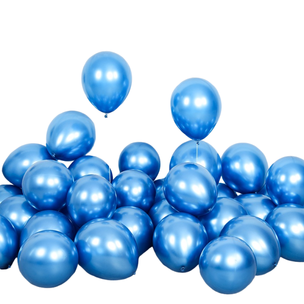 Verjaardag latex ballonnen 25 cm 10 stuks blauw