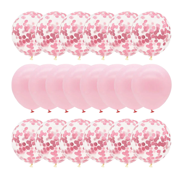 Verjaardagsballonnen 20 stuks lichtroze